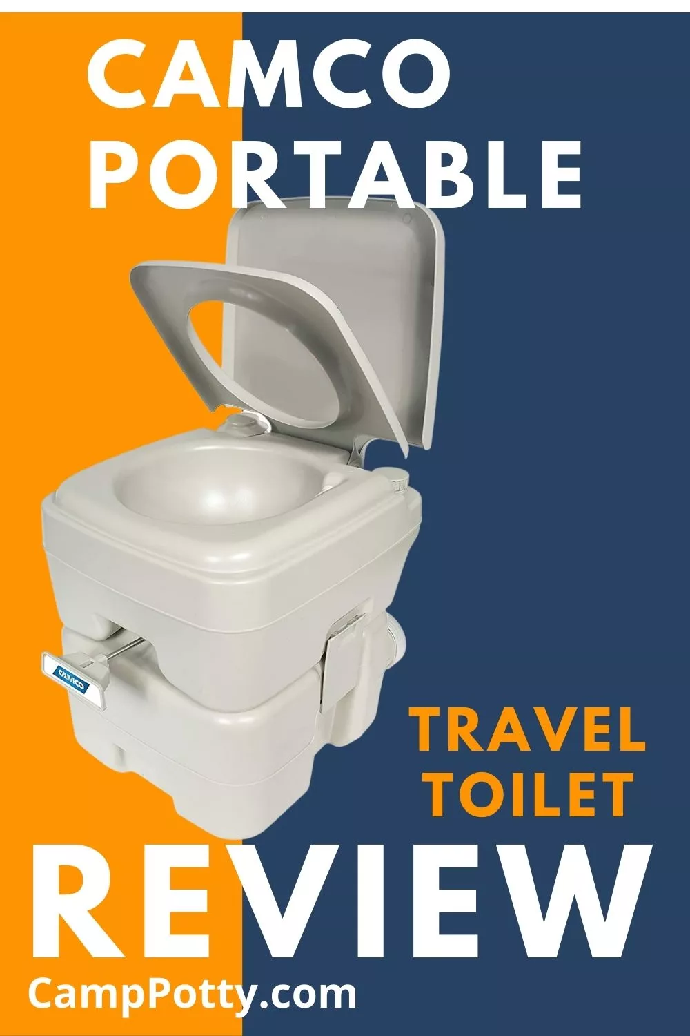 An in-depth review of the Camco Portable Travel Toilet. pros and cons of the product, how it is used and who is it for.