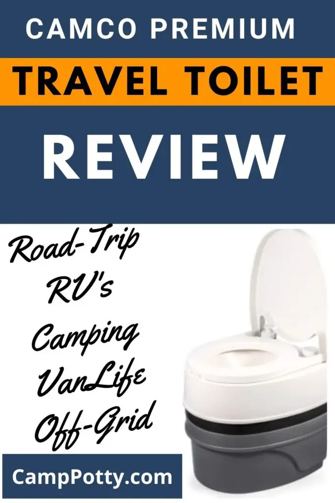 An in-depth review of the Camco Premium Travel Toilet. pros and cons of the product, how it is used and who is it for.