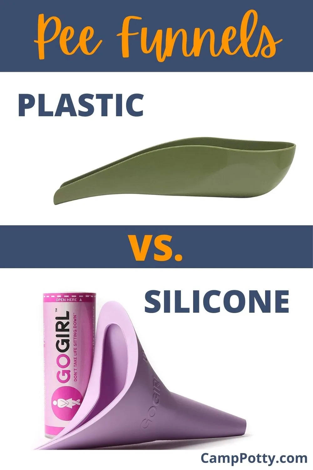 Plastic VS. Silicone Pee Funnels - Best Female Stand to Pee Devices